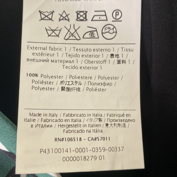 Missoni Green & Black Geometric Side Zipper Pencil Skirt - 46 - 10 - Picture 12 of 16